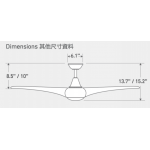 Minka Aire Light Wave 52吋 天花吊扇 (白色)